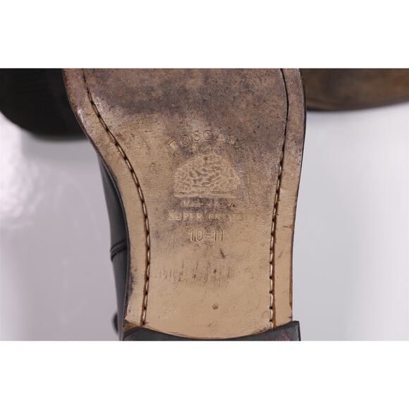 Salvatore Ferragamo Mens Black Ankle Chelsea Boots Leather 10 D - Picture 10 of 12